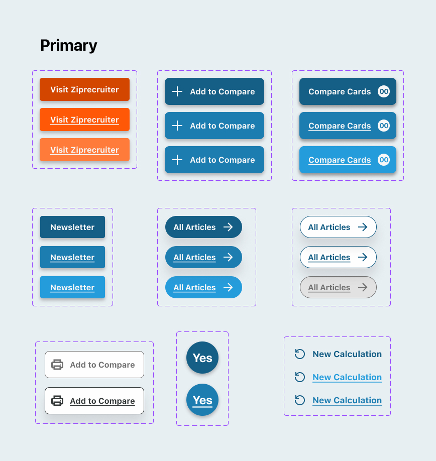 Graphic of a close up of a website depicting an Our Projects page with sample project names and dates.