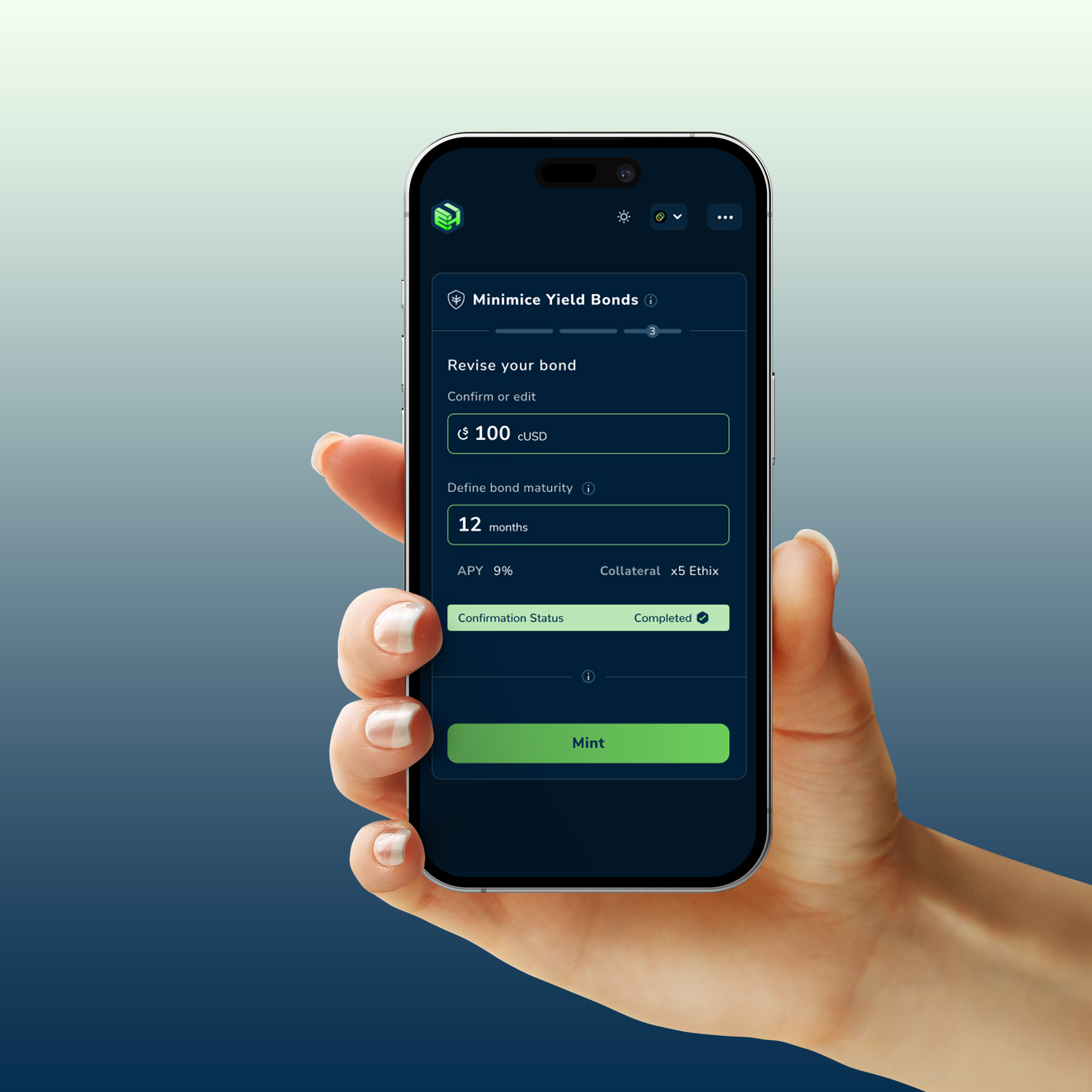 Graphic of a close up of a website depicting an Our Projects page with sample project names and dates.