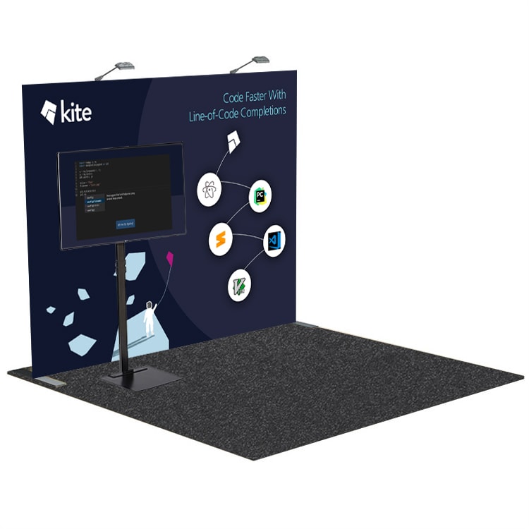 Graphic of a close up of a website depicting an Our Projects page with sample project names and dates.