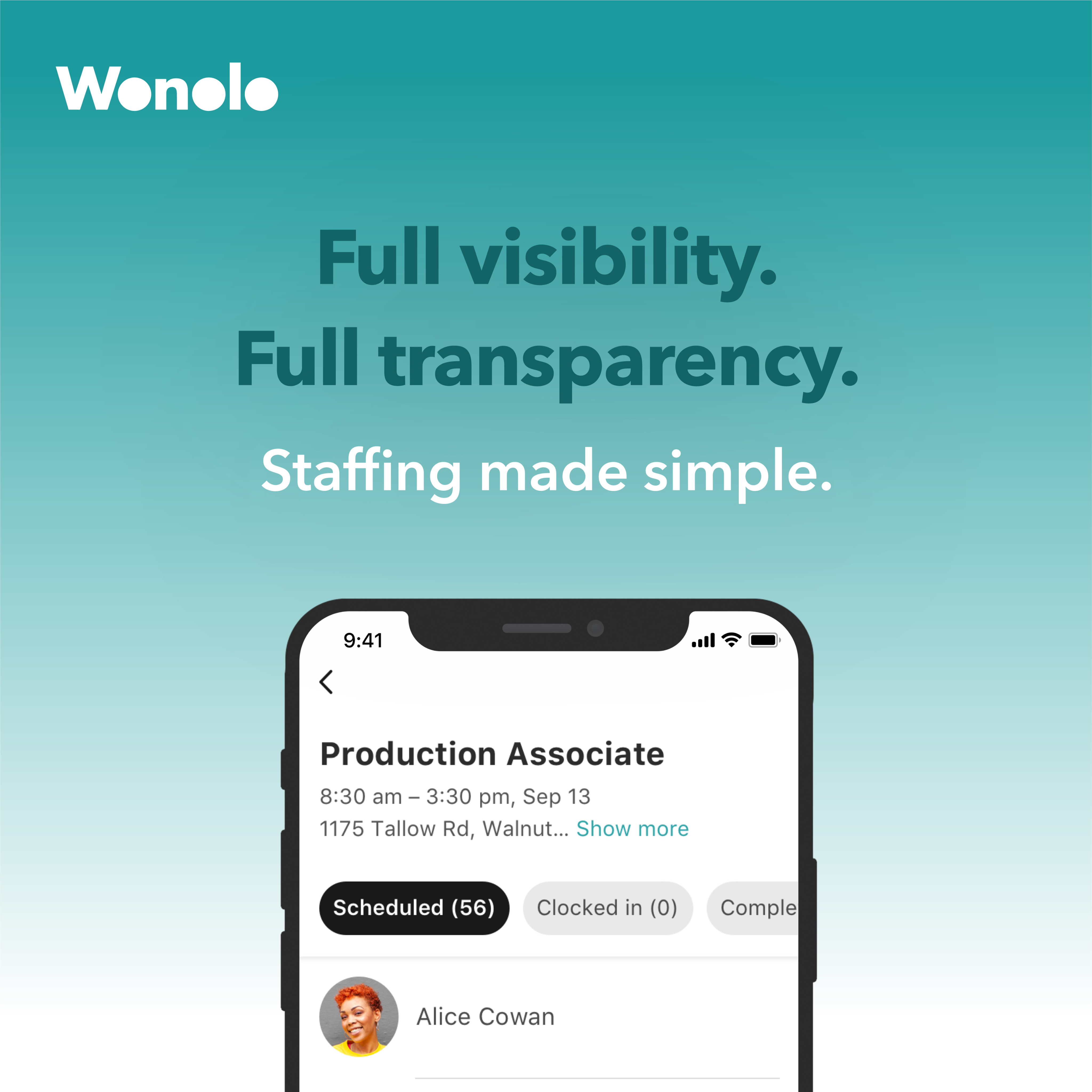 Graphic of a close up of a website depicting an Our Projects page with sample project names and dates.