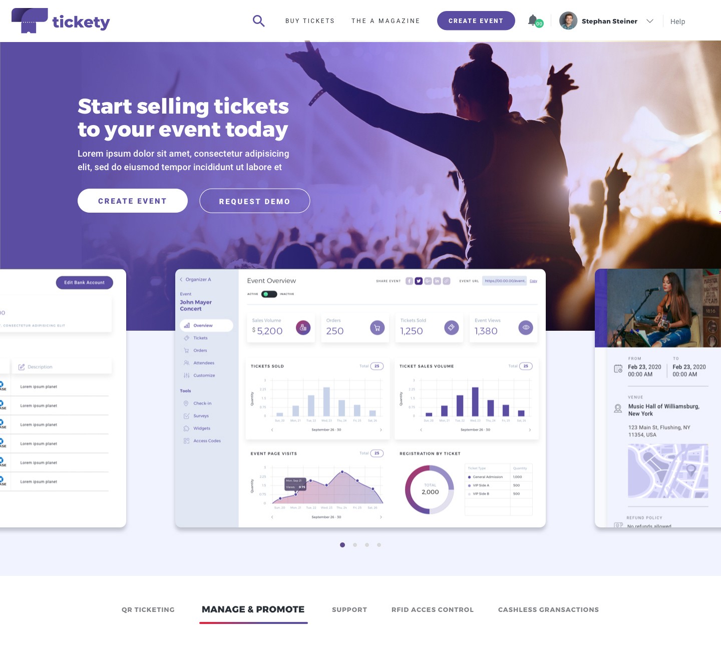 Graphic of a close up of a website depicting an Our Projects page with sample project names and dates.