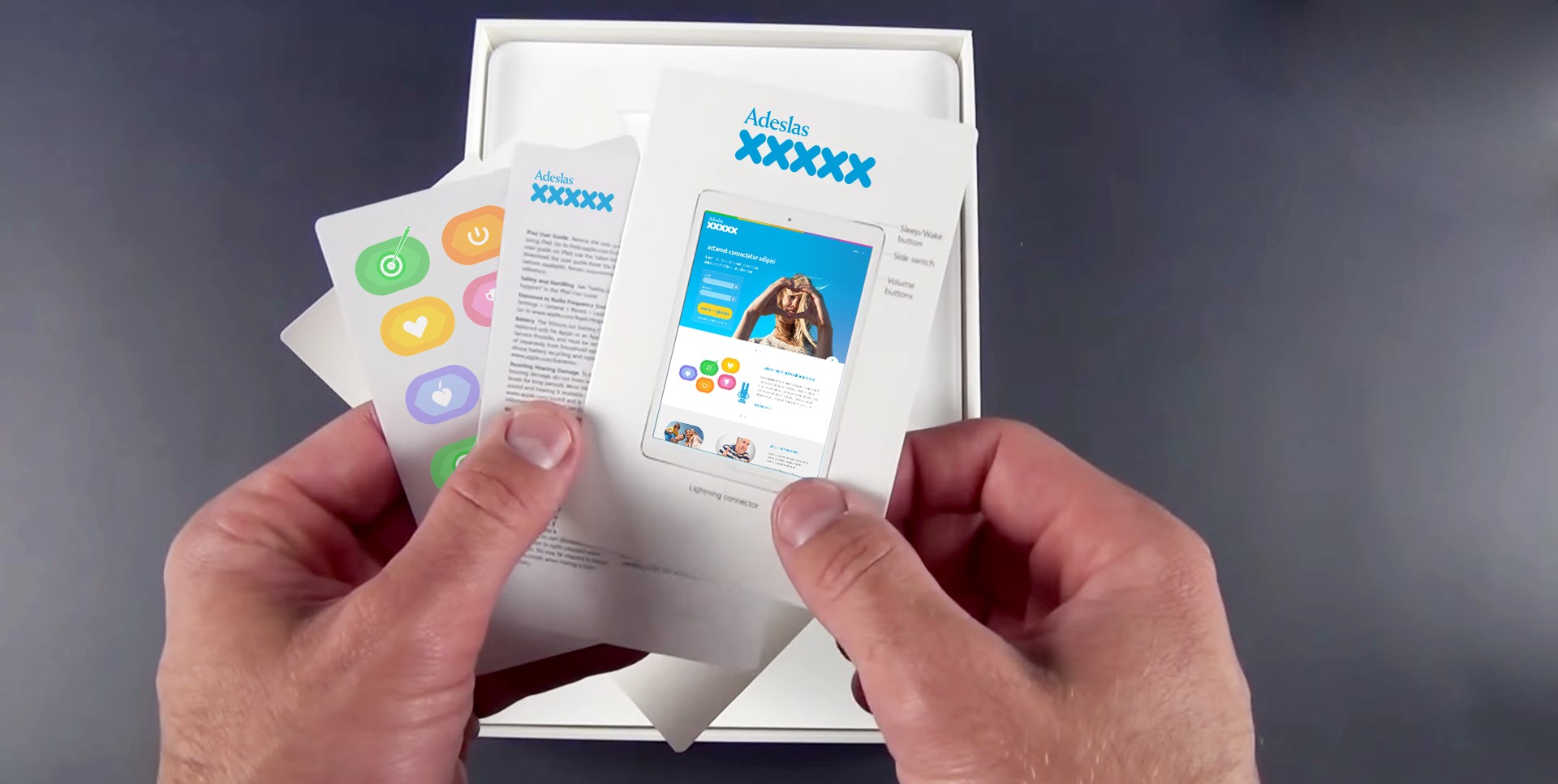 Graphic of a close up of a website depicting an Our Projects page with sample project names and dates.